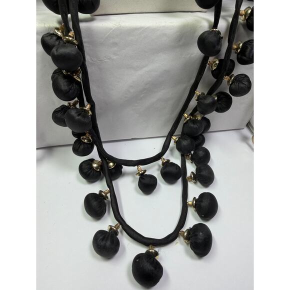 Chicos Chico's long necklace necklaces lot bundle jewelry Purple gold black - Picture 6 of 14